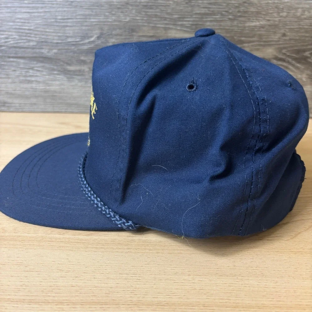 Vintage USS Fiske Hat‎ Cap Snap Back Blue DE143 Adjustable